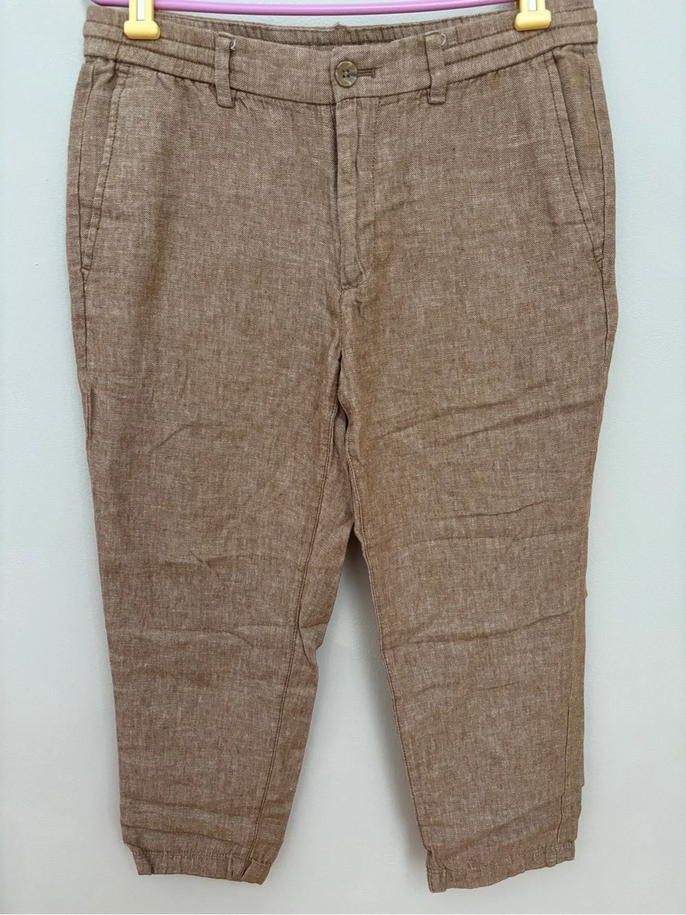 Banana Republic Mason Athletic Tapered Casual Linen-Blend Pant